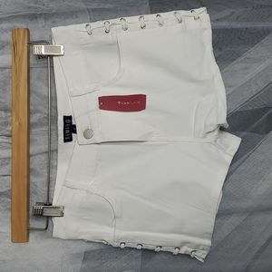 Love Culture NWT Side Lace High Rise Short SM White